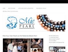 Tablet Screenshot of miepearljewelry.com